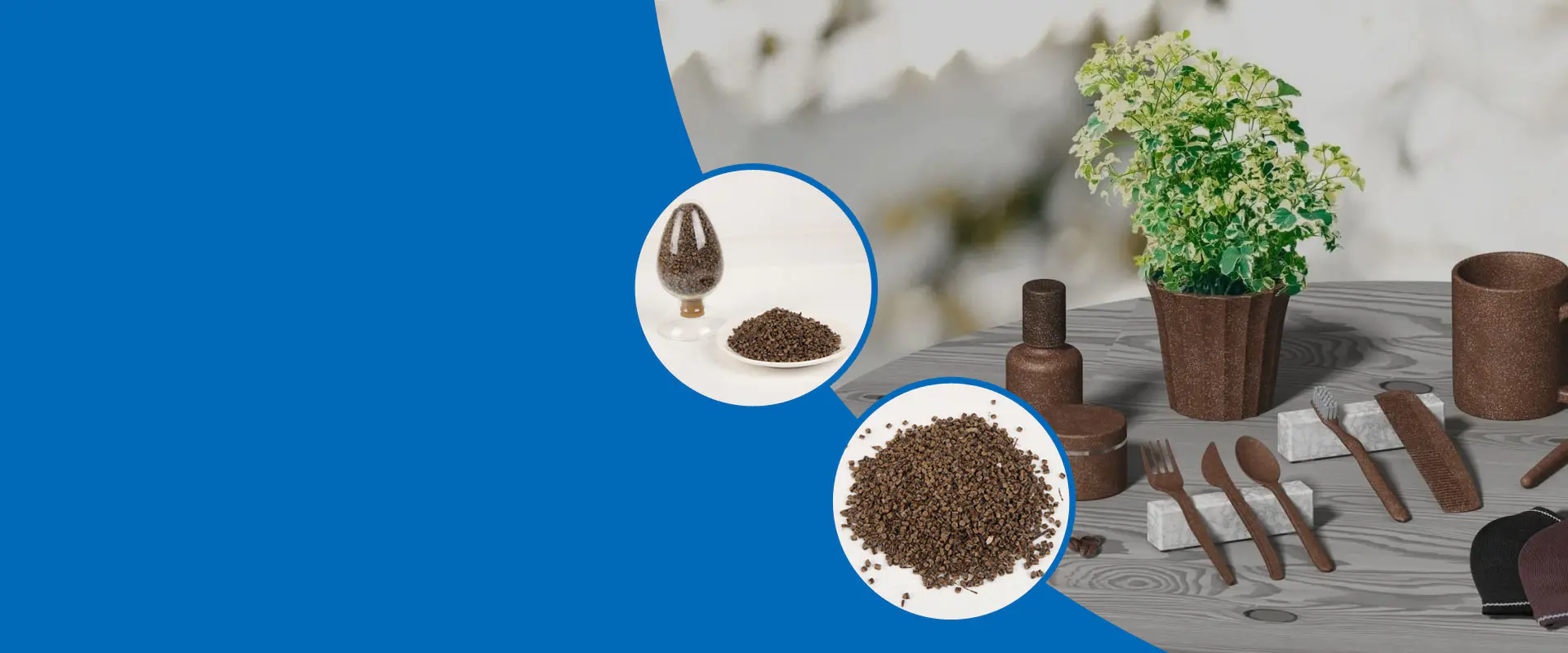 Kina kaffegrums plast
